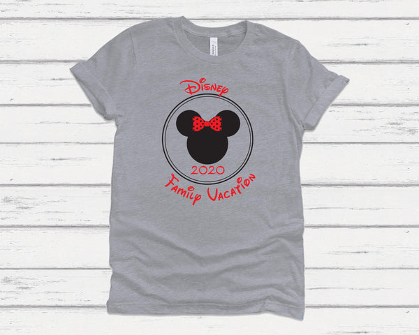 Minnie and Mickey Family Vacation Tees